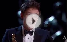 Eddie Redmayne winning Best Actor